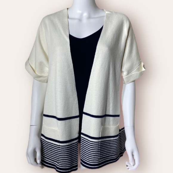 Talbots Sweaters - Talbots Women’s 1X Short Sleeve Cardigan.